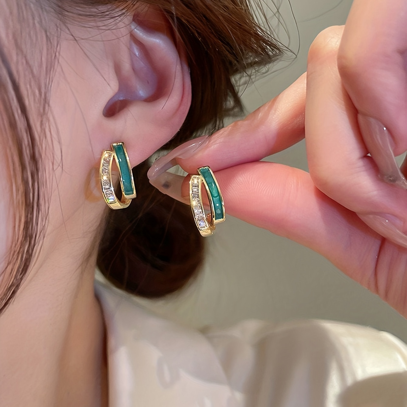 Zirconia Stud Earrings for Women